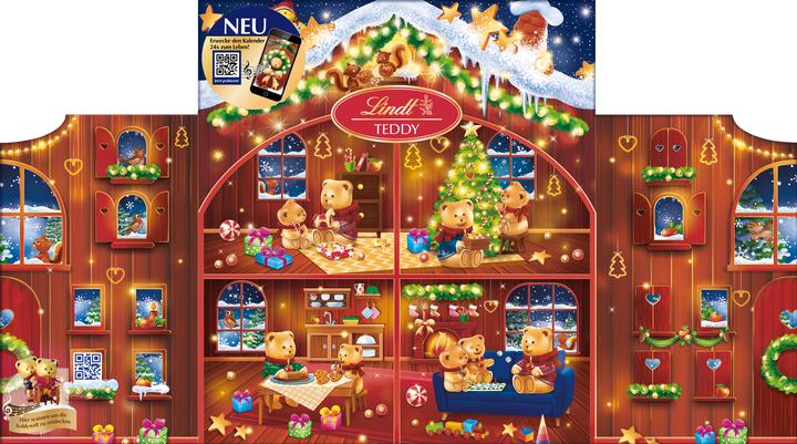 Produktbild Lindt Teddy Adventskalender (128 g)