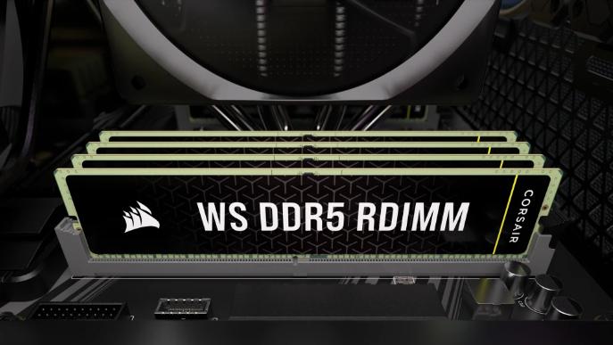 Image du produit Corsair DDR5, 5600MT/s 64GB 4x16GB RDIMM, Hynix Die, Single Rank, 40-40-40-77. Intel XMP 3.0, WS DDR5 RDIMM (4 x 16GB, 4800 MHz, RAM DDR5, DIMM)