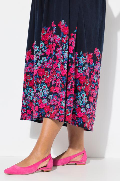 Produktbild Ulla Popken Maxikleid, A-Linie, Carree-Ausschnitt, Halbarm, Taschen (60)