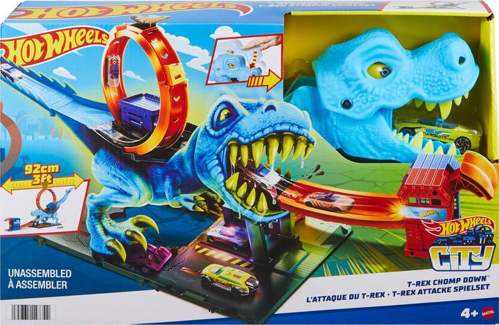 Actual product image Mattel City T-Rex Chomp Down SIOC