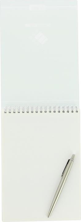 Image du produit 001bloc Bloc sténo, vierge, (L)148 x (H)210 mm (A5, Blanc, Couverture souple)