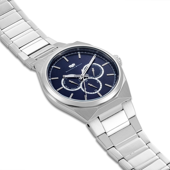 Image du produit Hommes multifonctions Cooledge acier inoxydable argenté - 5608 (Montre analogique, 42 mm)
