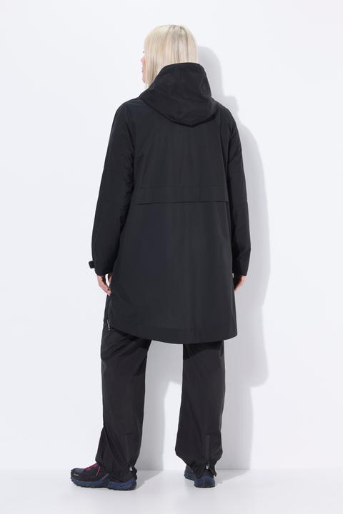 Produktbild Ulla Popken Regenmantel, wasserdicht, A-Linie, Seiten-Zipper, Kapuze (42, 44)