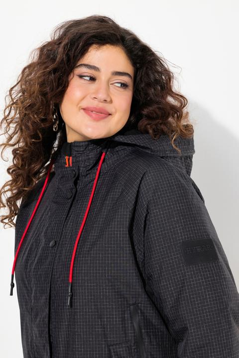 Actual product image Ulla Popken HYPRAR Waterproof Color Contrast Coat (50, 52)