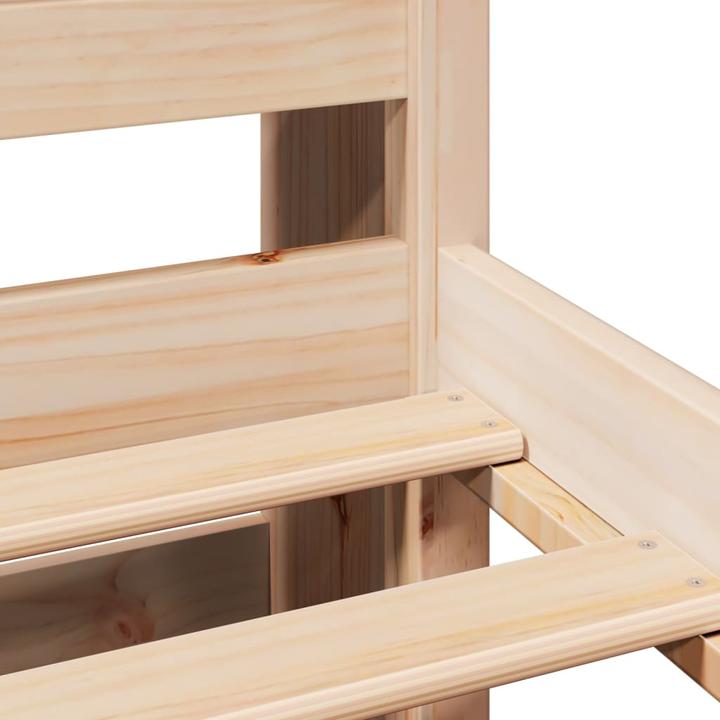 Image du produit vidaXL Lit en bois massif Lit double Cadre de lit 140x190cm en pin (140 x 190 cm)
