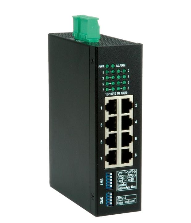 Produktbild Roline Gigabit Ind.Switch (8 Ports)