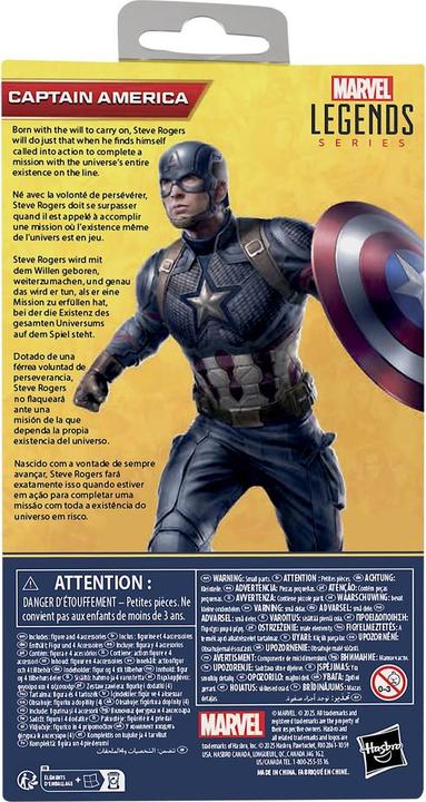 Produktbild Hasbro Marvel Legends Series Captain America, Avengers: EndgameAction-Figur (15 cm) zum Sammeln