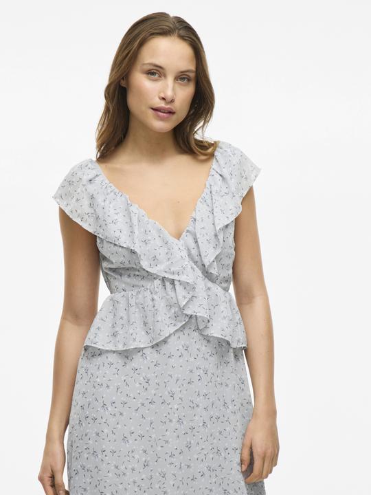 Image du produit Vila Ärmelloses Rüschen Maxikleid (40)