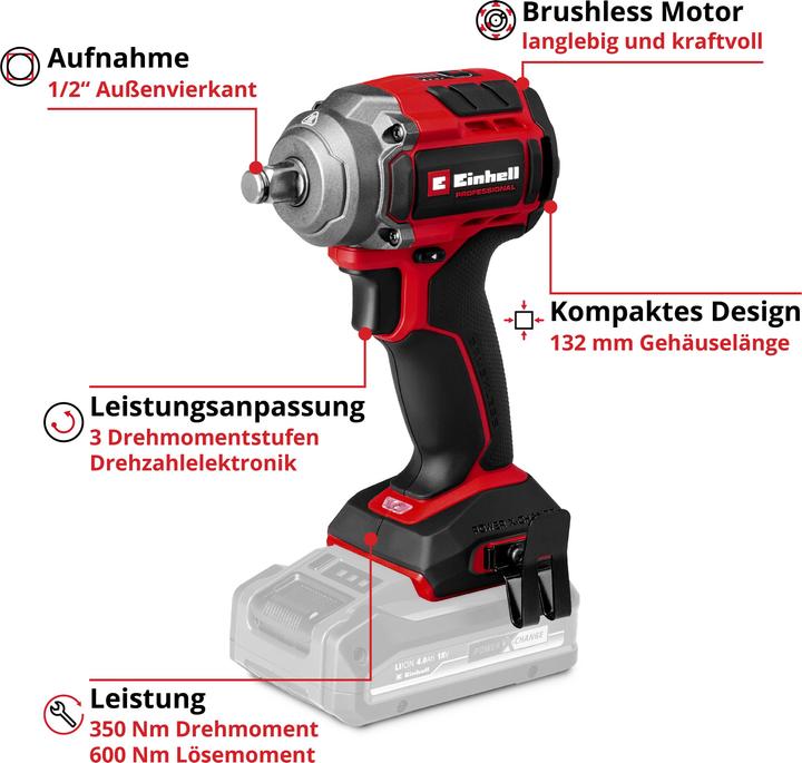 Produktbild Einhell TP-CW 18/350-C Li BL (Schlagschrauber)