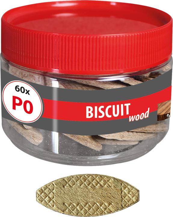 Actual product image Tox Wooden flat dowel Biscuit Wood P0 60 pieces (60 pcs.)