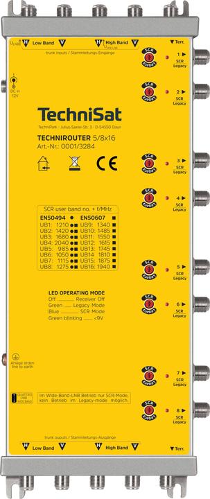 TechniSat TECH-Technirouter-5/8x16 (Multiinterruttori)