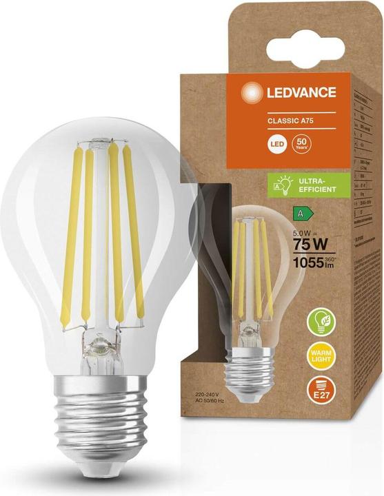 Produktbild Ledvance LED-Lampe (E27, 5 W, 1055 lm, 1 x, A)