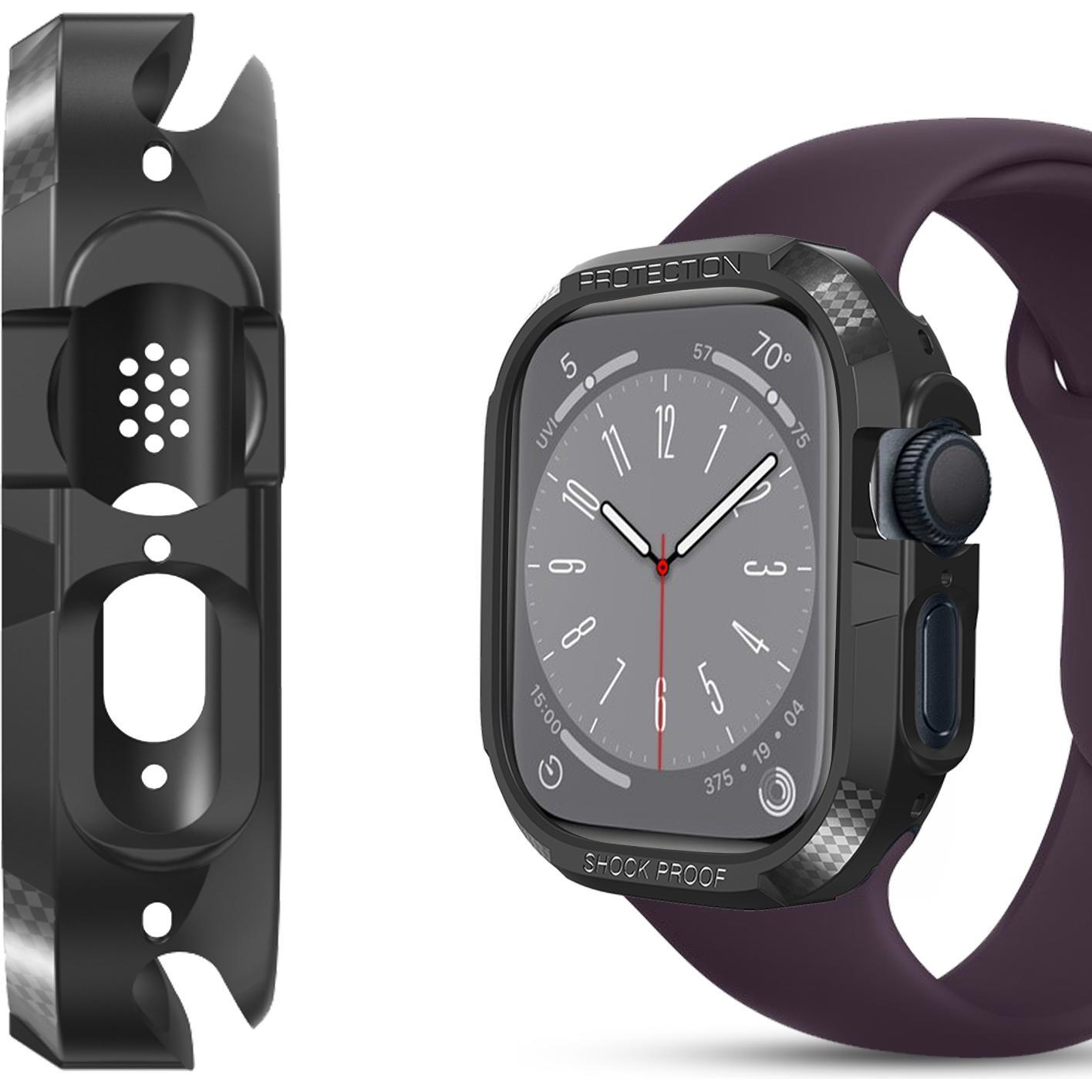 Avizar Carbon Design, Smartwatch Zubehör, Schwarz
