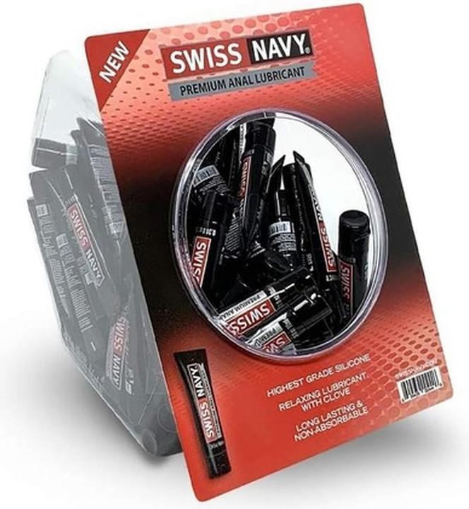 Swiss Navy Silicone Based Anal Lubricant 10ml Fishbowl 50 pieces (10 ml)