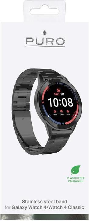 Produktbild Puro Stainless steel bracelet Metal for Galay Watch 4 / Watch 4 classic, black