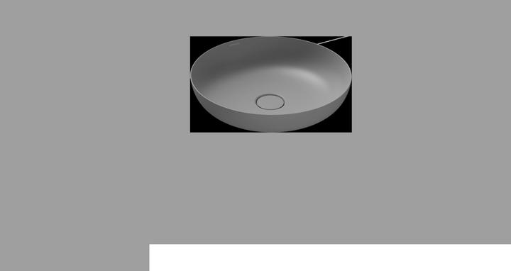 Kaldewei Miena Waschtisch-Schale, 3180, rund, ohne Überlauf, Durchmesser 450mm, 909306000 (572 mm, 551 mm)