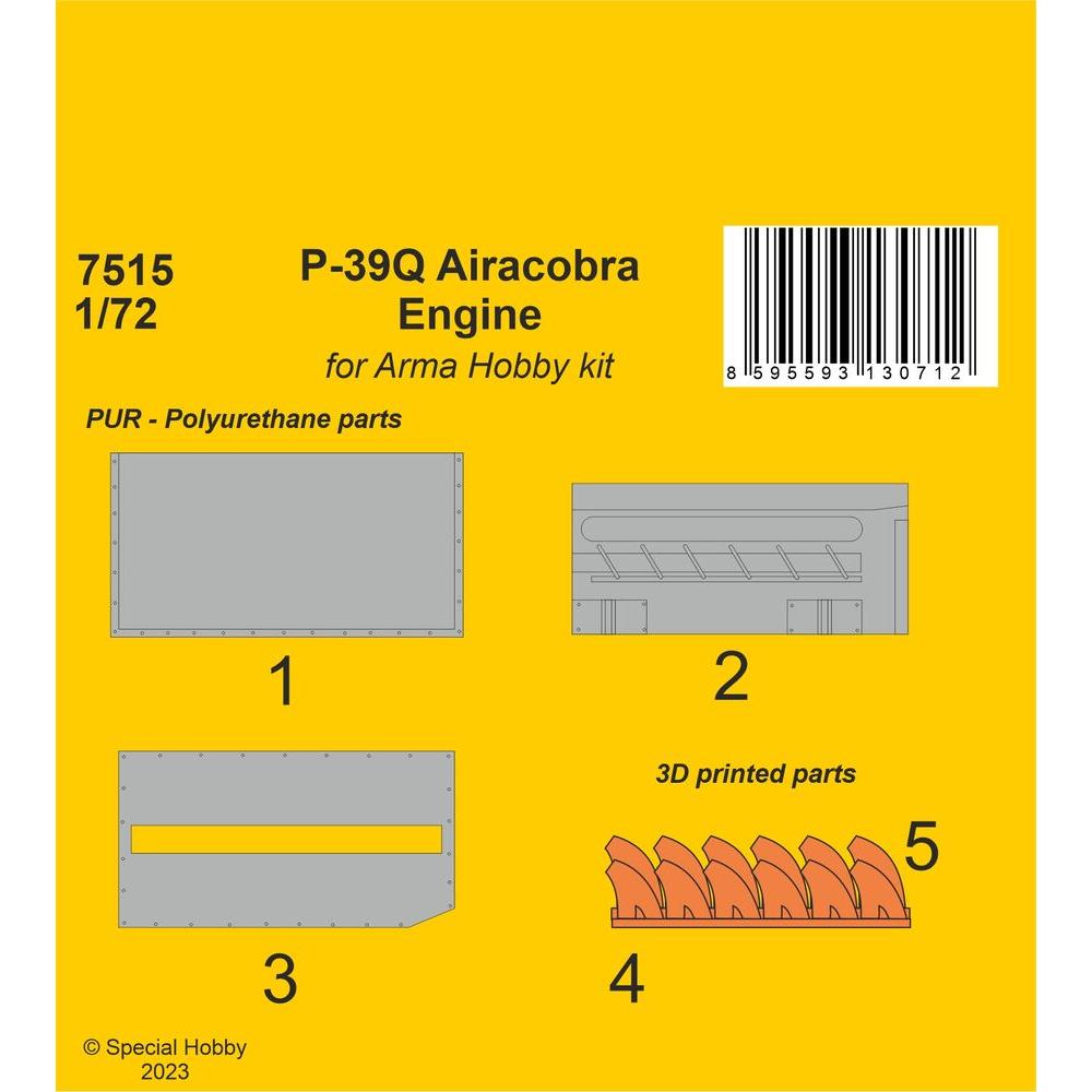 CMK P-39Q Airacobra Engine 1/72
