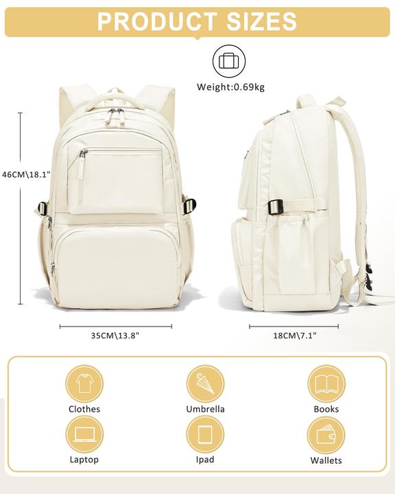 Produktbild Only-Bags.Store Leichter Schulrucksack Teenager, Rucksack Univcersity