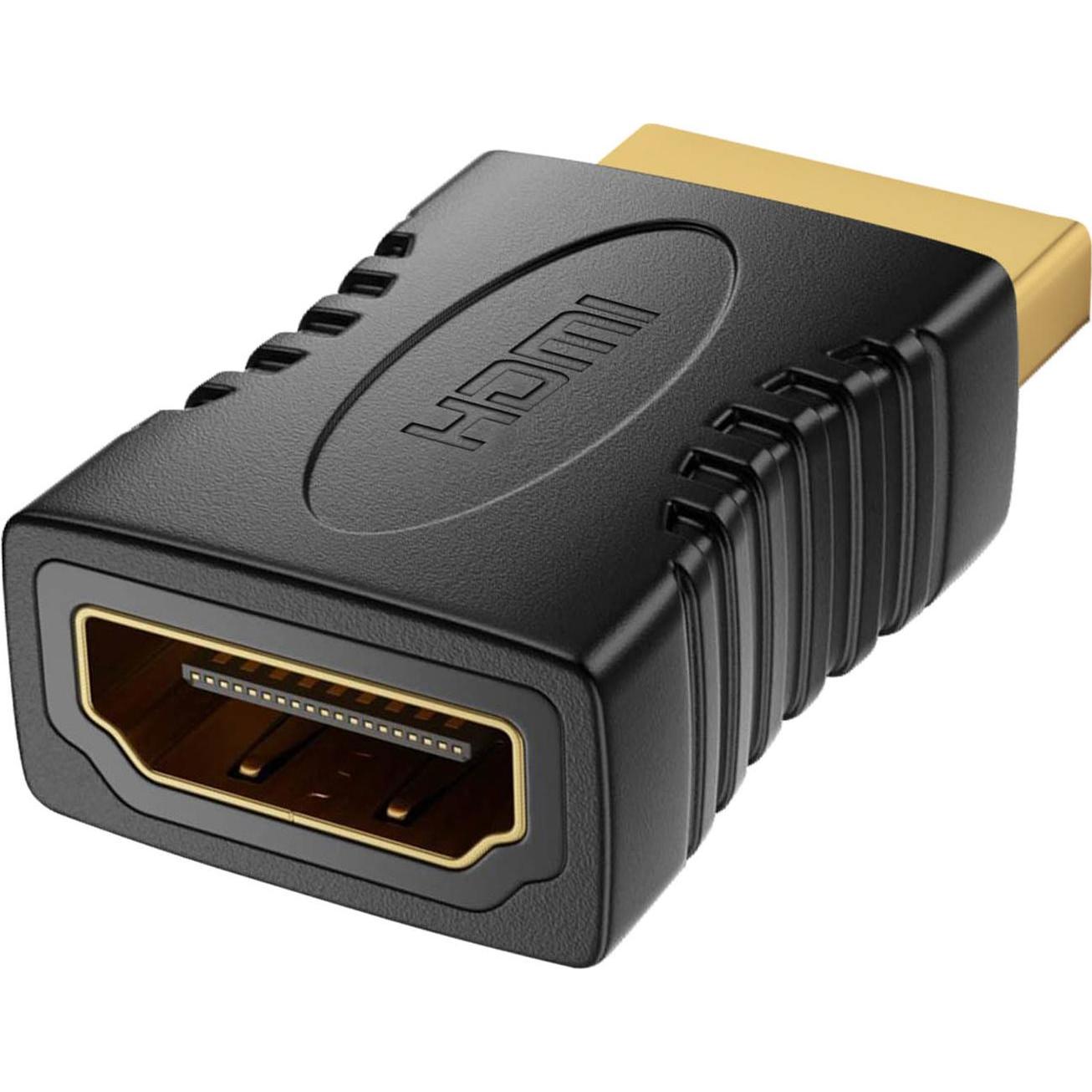 Max Excell 840187 4K HDMI-Adapter (HDMI, 500 cm), Data + Video Adapter, Schwarz
