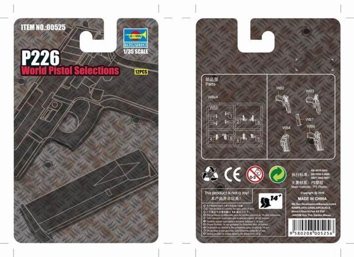 Actual product image Trumpeter P226 World Pistol Selection