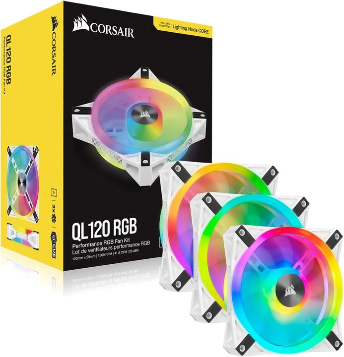 Produktbild Corsair iCUE QL120 RGB (120 mm, 3 x)