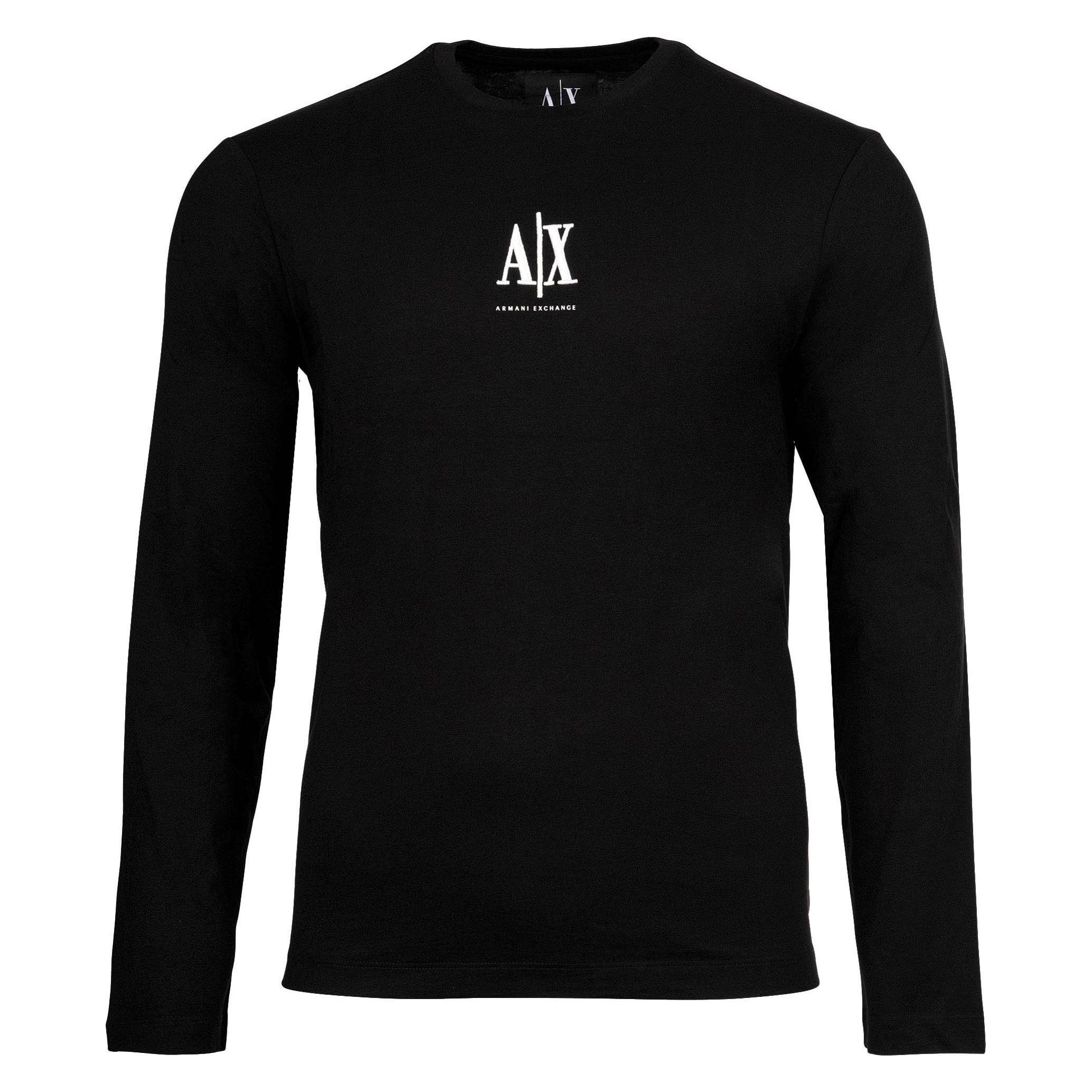 Armani Exchange, Herren, Shirts, T-Shirt, Schwarz, (M)