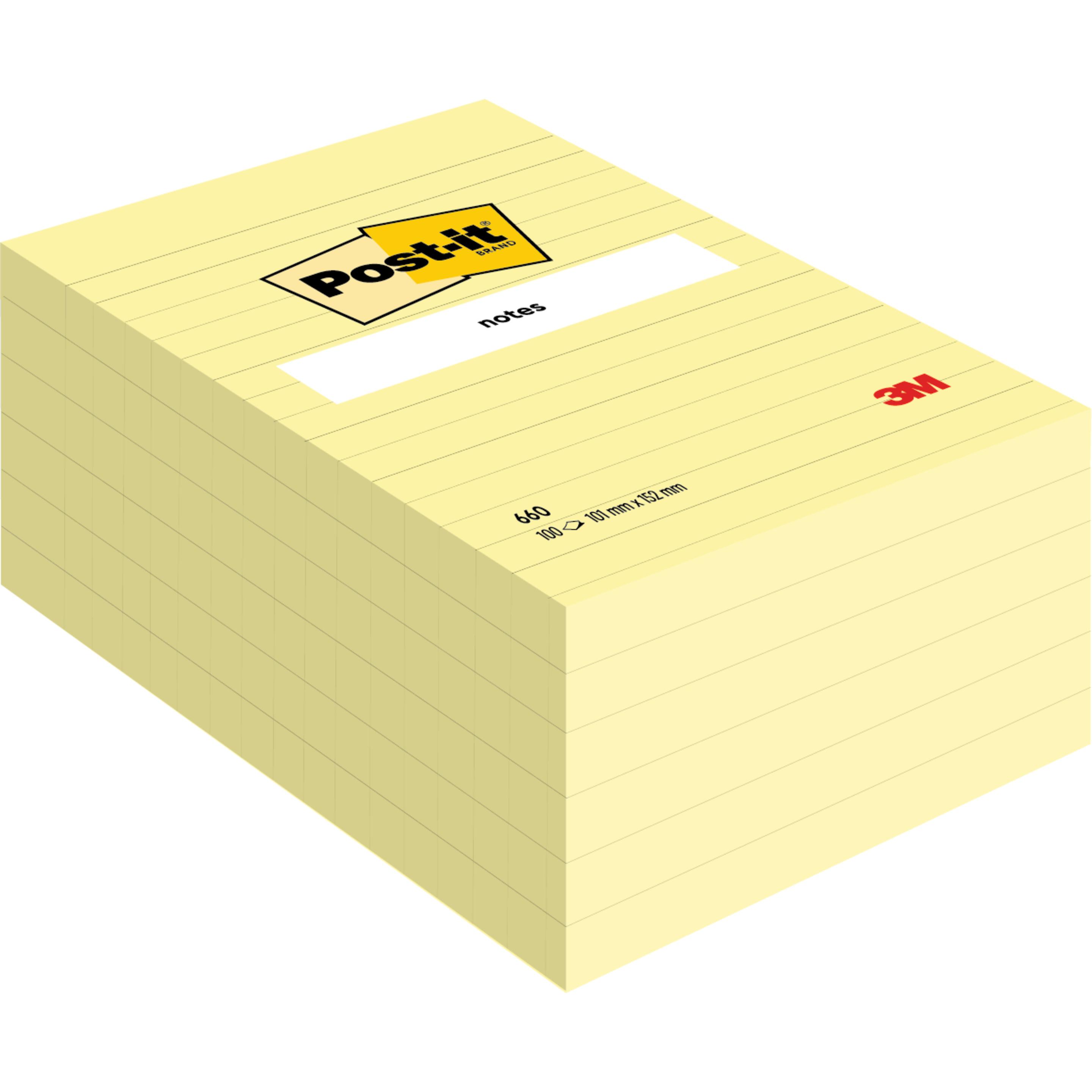 Post-it, Haftnotiz, Haftnotzien Grossformat (102 x 152 mm)