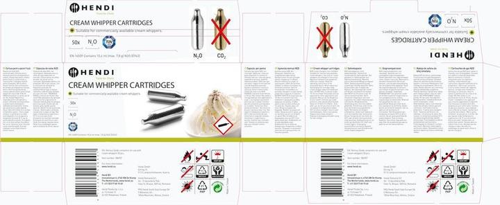 Image du produit Hendi Carton de crème