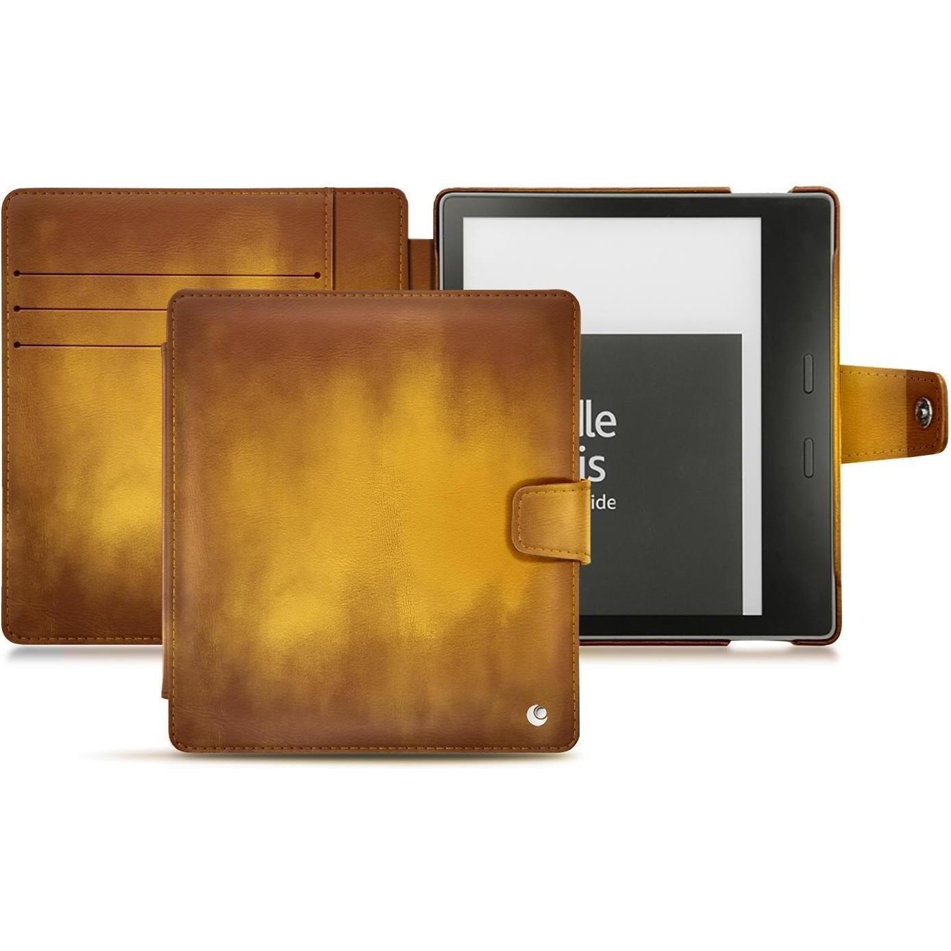 Noreve Lederschutzhülle Wallet (Kindle Oasis (2019)), eReader Zubehör, Gold