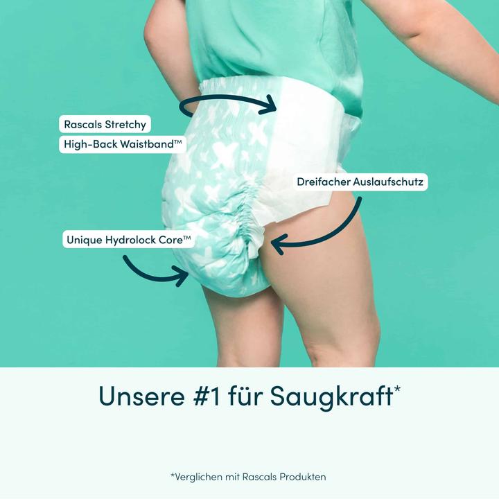 Produktbild Rascals Premium-Windeln (Gr. 3, Tragepack, 50 Stück)