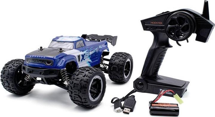 Actual product image Modster XGT Electric Brushed Monster Truck 4WD 1:16 RTR blue (RTR Ready-to-Run)