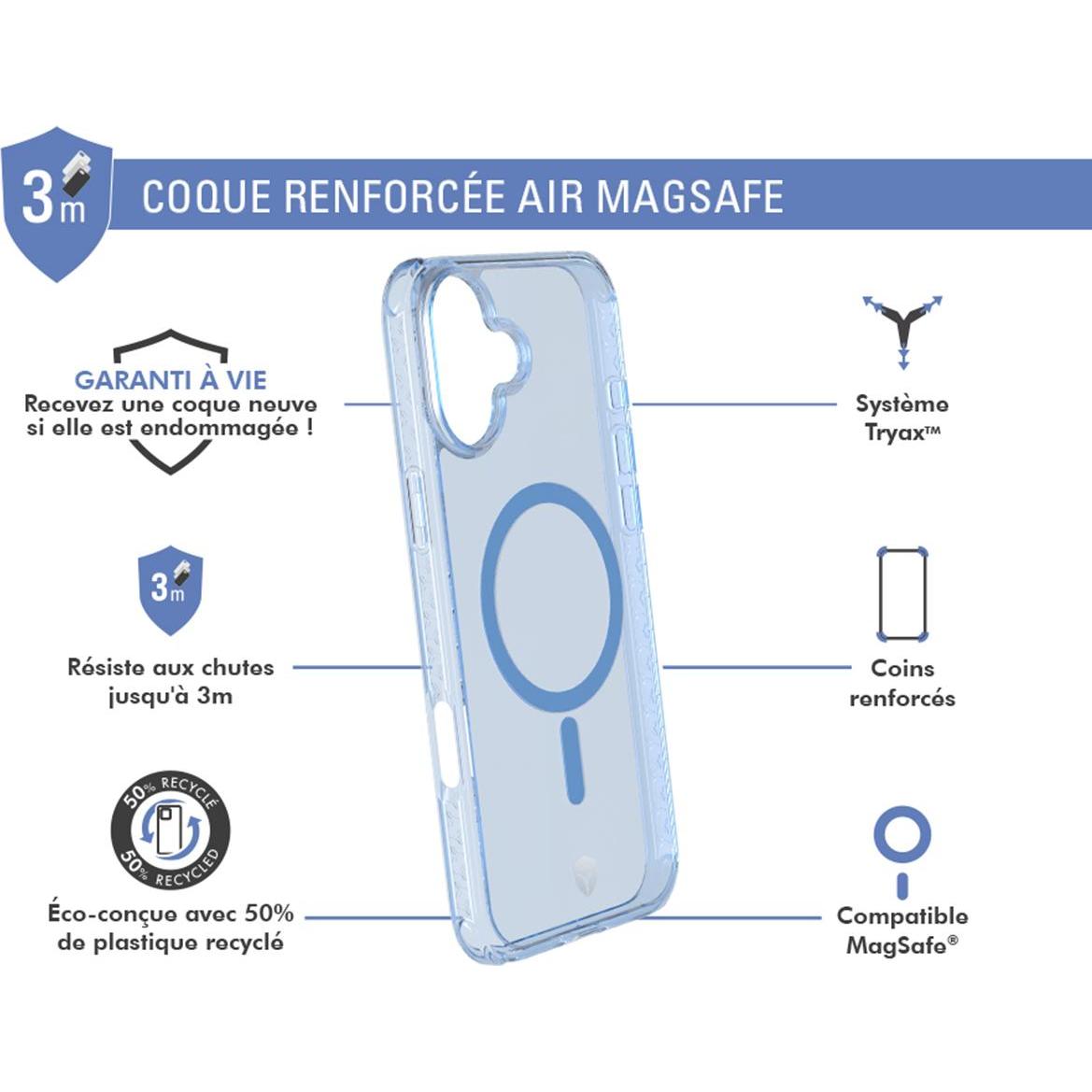 Thumbnail - Force Case Air MagSafe Case (Apple iPhone 16), Smartphone Hülle, Transparent