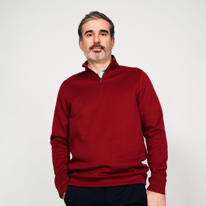 Actual product image Inesis Men's Golf Sweatshirt - mw500 burgundy (XXL)