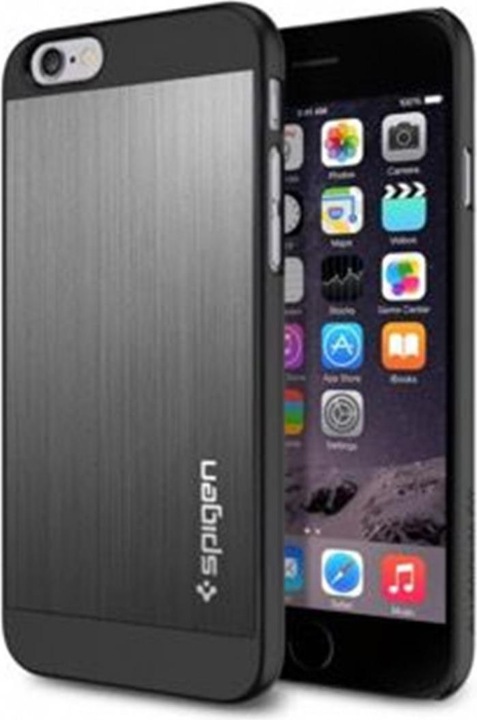 Image du produit Spigen Étui en aluminium pour iPhone 6/6S (4.7") Space Gray (Apple iPhone 6)