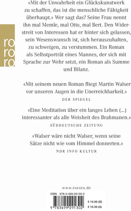Produktbild Statt etwas oder Der letzte Rank (Deutsch, Martin Walser, 2018)