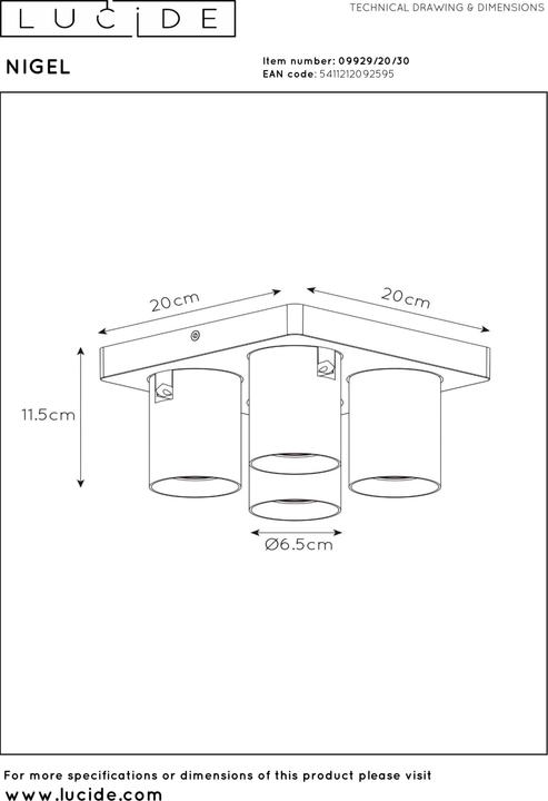 Image du produit Lucide Nigel (320 lm, GU10)