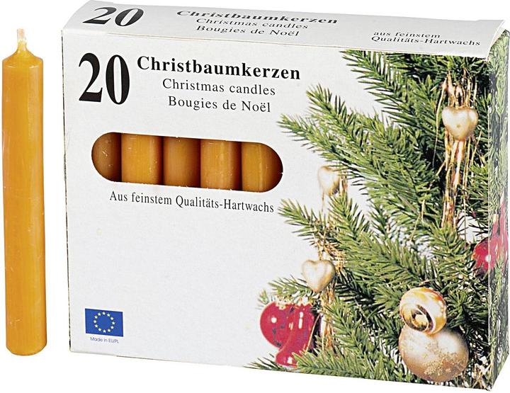 Produktbild Heider Kerzen Baumkerze 9,6cm Ø1,2cm natur 20 Pack (20 Stk.)