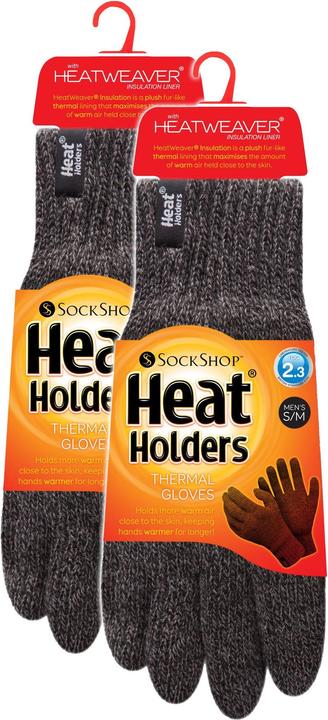 Actual product image Heat Holders 2er Pack Thermohandschuhe Mit Schützendem Rippenbündchen (L, XL)