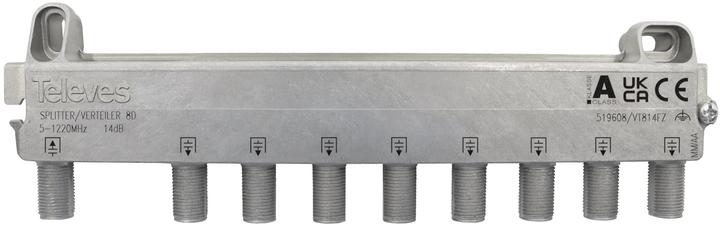 Produktbild Televes VT814FZ 8-fach Verteiler 5-1218MHz VD 14dB (Verteiler und Abzweiger)