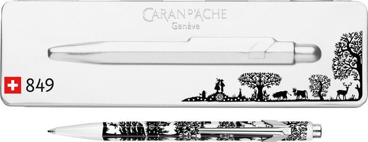 Immagine prodotto Caran d'Ache 849 Scherenschnitt mit Etui (Argento, Nero, 1 x)