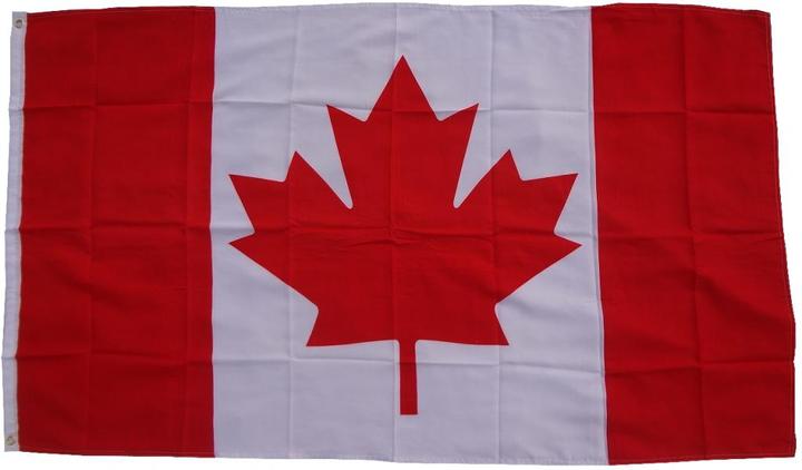Produktbild trends4cents XXL Flagge Kanada 250 x 150 cm Fahne mit 3 Ösen 100g/m² Stoffgewicht Hissflagge Mast