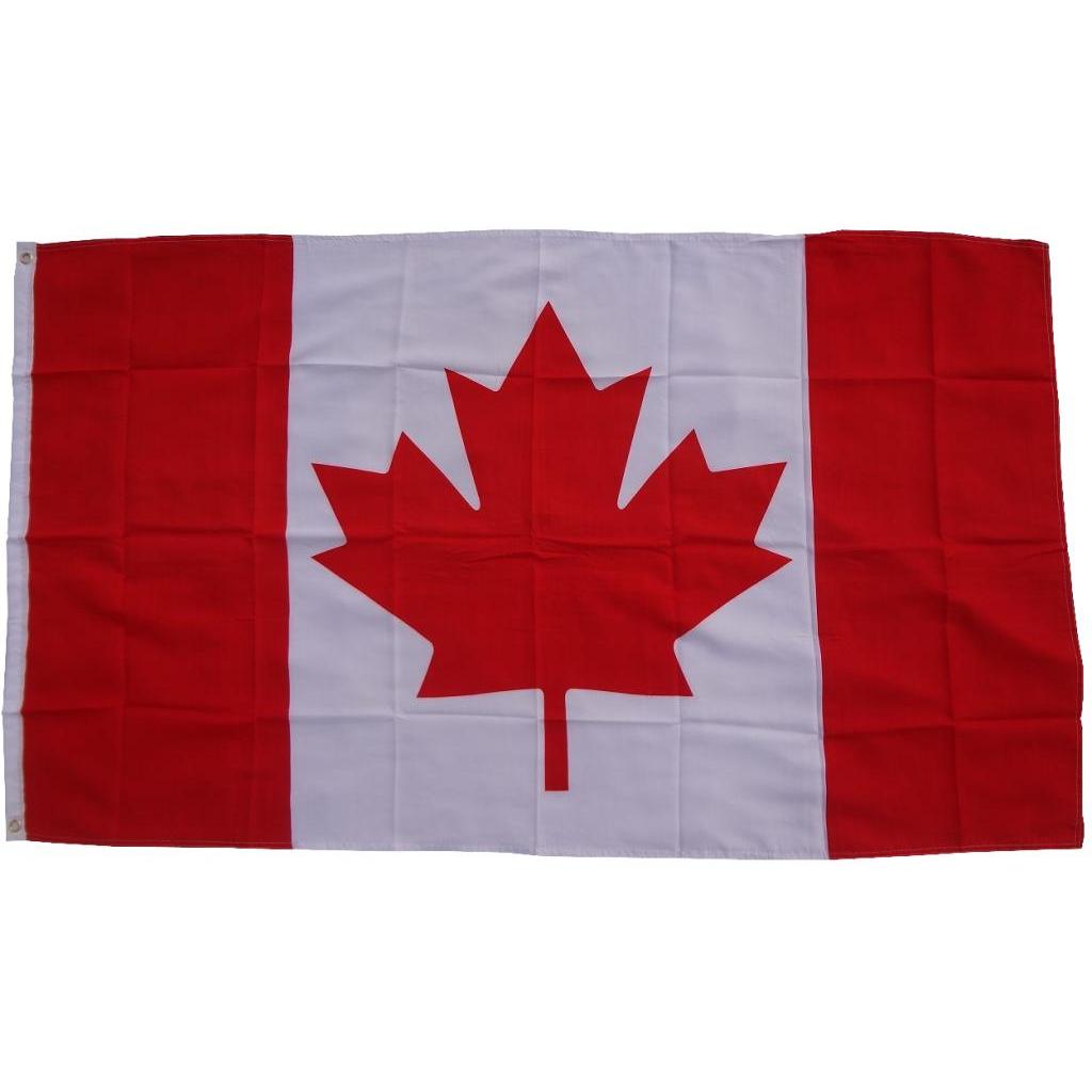 trends4cents, Fahne, XXL Flagge Kanada 250 x 150 cm Fahne mit 3 Ösen 100g/m² Stoffgewicht Hissflagge Mast