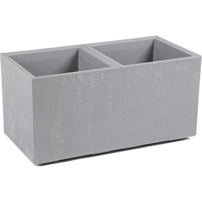 Lamela, Vaso da fiori, Pot with water reservoir, plastic, 80 cm x 40 cm (80 x 40 x 40 cm)