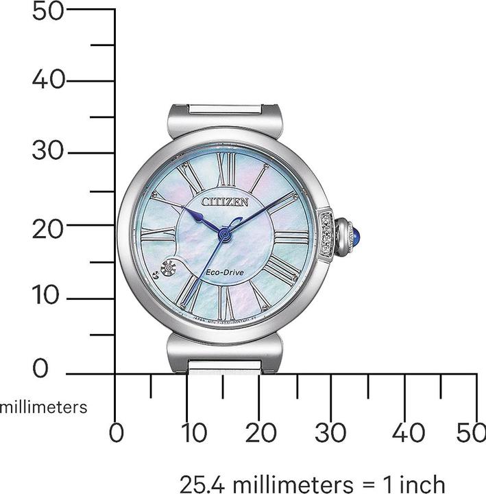 Actual product image Citizen EM1060-87N Eco-Drive Elegance Ladies Watch 30mm 5ATM (Analogue wristwatch, 30 mm)