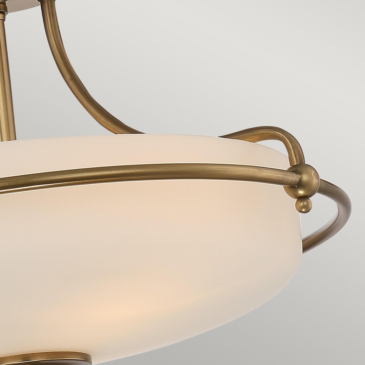 Thumbnail - Elstead Lighting, Wandleuchte + Deckenleuchte, Griffin Deckenleuchte E27 3-fach Verwittertes Messing (3000 lm, E27)