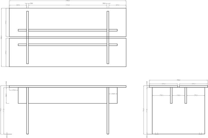 Produktbild Selsey Duelio (180 x 90 x 75 cm)