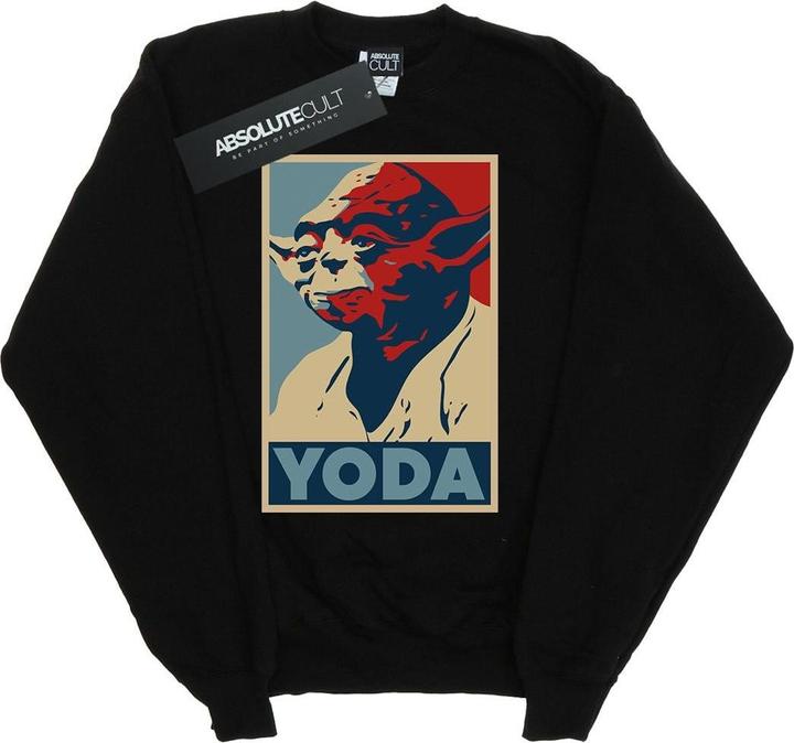 Actual product image Star Wars Girls Yoda Poster Sweatshirt (128)