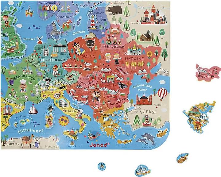 Immagine prodotto Janod Mappa magnetica Europa (40 pezzi)