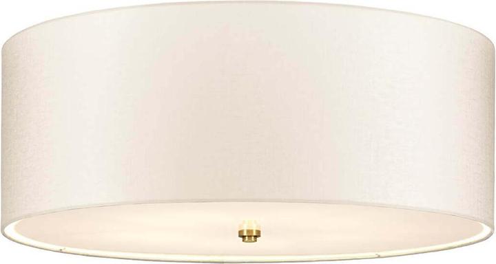 Elstead Lighting Fletcher ceiling light E27 5-fold 27cm aged brass ivory