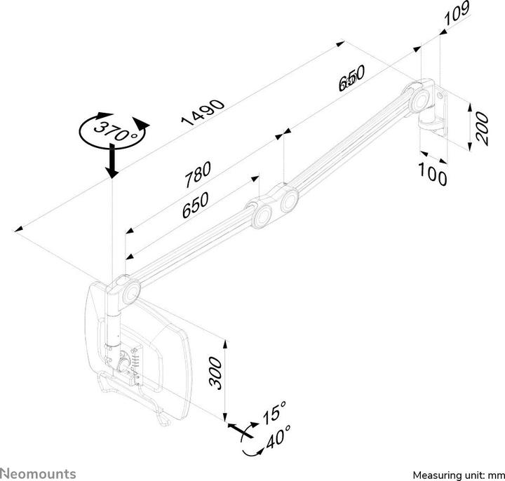 Produktbild Neomounts Fpma-Haw200 (Wand, 27", 7 kg)